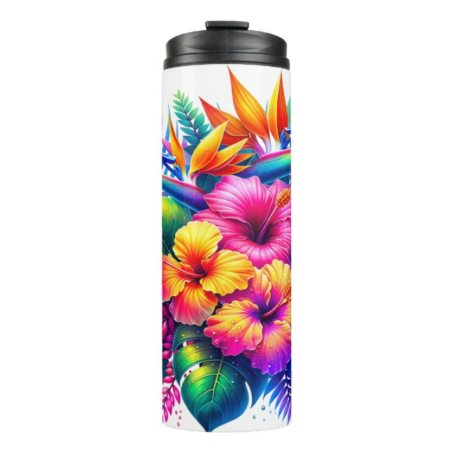 Termo Explosión Floral Tropical (Anverso)