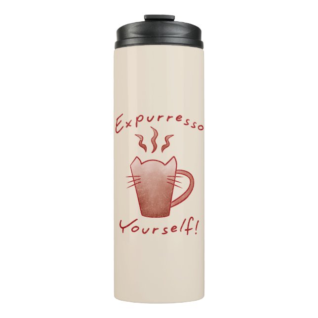 Termo Exprésate Gatos Y Café (Anverso)