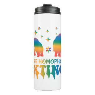 Termo Extinge la homofobia - Elefante arcoiris LGBTQ