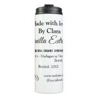 Extracto de vainilla de ingredientes caseros añadi