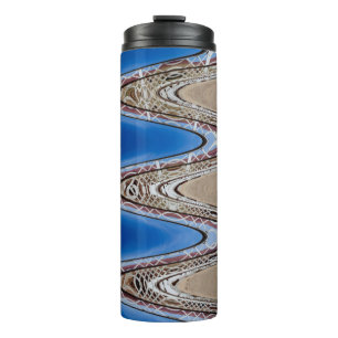 Termo Extracto ondulado de la cerca blanca, imágenes de