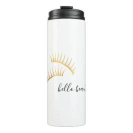 Termo Eyelashes dorados Hola Hermosa