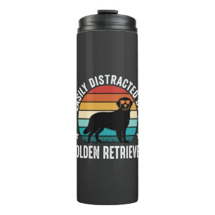 Termo Fácilmente Distraído por la puesta del sol retro d