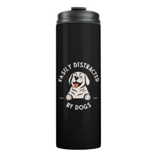 Termo Fácilmente distraído por perros