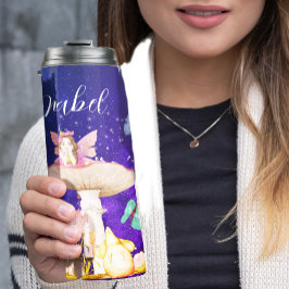 Termo Fairy Mushroom Magic Enchant Stars Personal