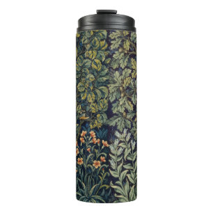 Termo Faisán pájaro árbol bosque William Morris