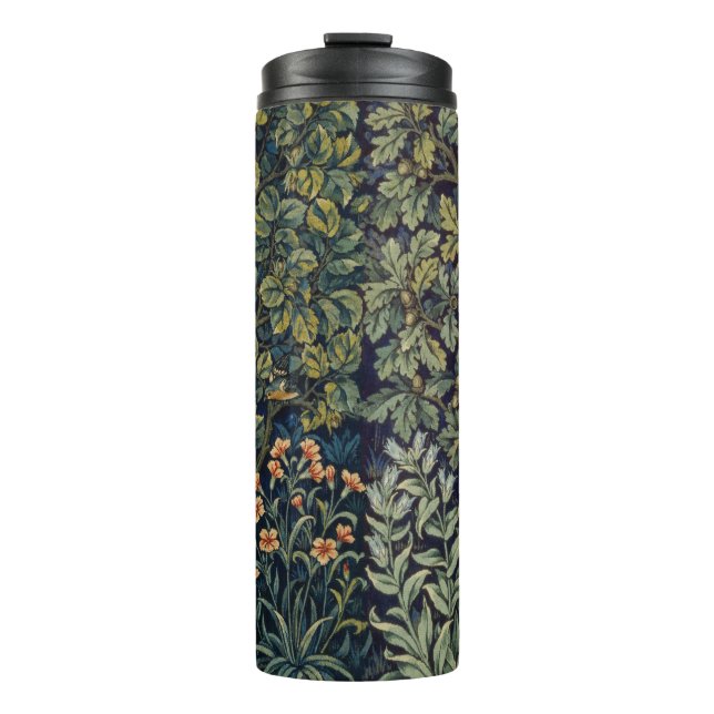 Termo Faisán pájaro árbol bosque William Morris (Anverso)