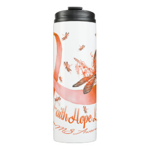 Termo Faith Hope Love MS Awareness Dragonfly