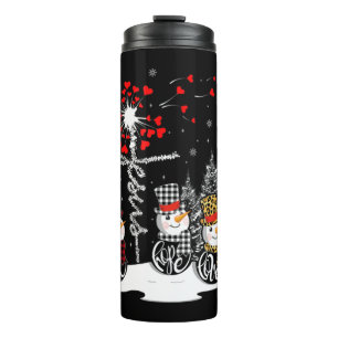 Termo Faith Hope Love Snowman Jesus Dandelion Christian