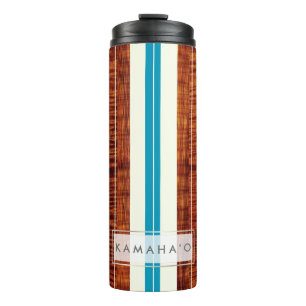 Termo Falsa Koa madera Longboard de PixDezines