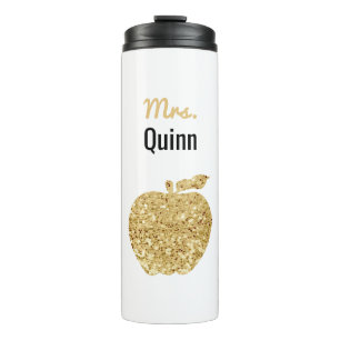 Termo Falso encanto personalizado Apple del oro de la