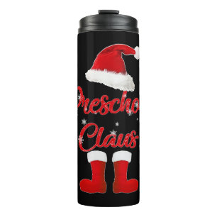 Termo familia de navidades de claus de preescolar