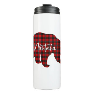 Termo Familia Pajama de oso Montana vestido rojo coincid