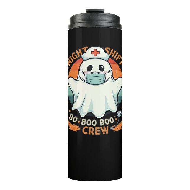 Termo Famoso enfermera de Halloween disfrazada de fantas (Anverso)