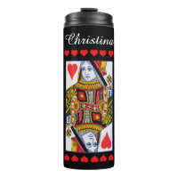 Fancy Colorful Juging Card Heart Queen Black