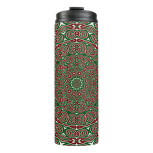 Termo Fancy Ornate Maximalist Groovy Navidades Mandala