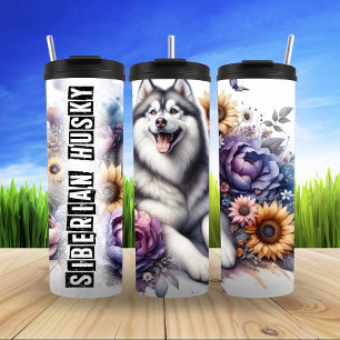 Termo Fantasía floral siberiana Husky