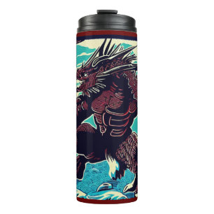 Termo Fantasía Kaiju Anime - Woodcut 3