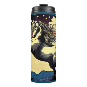 Termo Fantasía Unicornio - Woodcut 4 Thermal Tumbler
