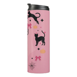 Termo Fantasma de Halloween Coquette Rosa