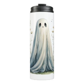 Termo Fantasma lindo con flores silvestres
