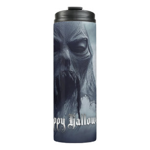 Termo Fantasma negro en un paisaje infernal - Halloween