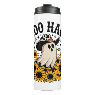 Termo Fantasma Occidental de Vaca de Halloween Boo Haw