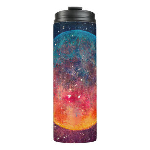 Termo Fantástica pintura al óleo hermoso gran planeta lu
