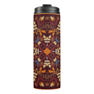 Termo Fantástico adorno floral. Hermosa patata vintage