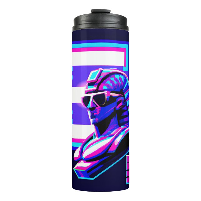 Termo Faraón Synthwave (Anverso)