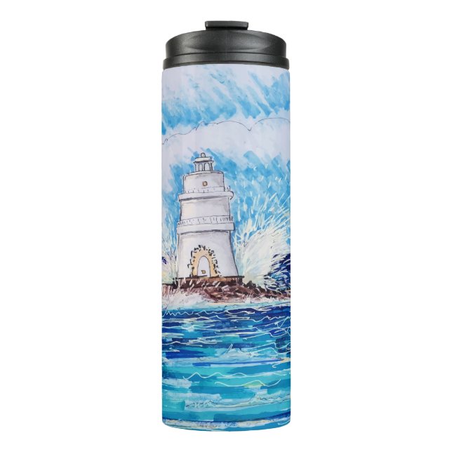 Termo Faro en Azul (Anverso)