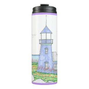 Termo Faro morado; Tumblador térmico