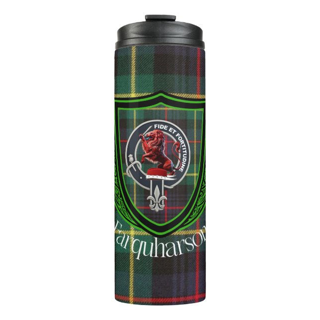 Termo Farquharson Scottish Clan Tartan & Crest (Anverso)