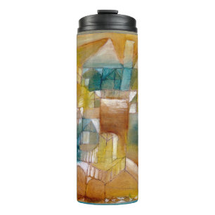 Termo Fasçsade brown-green (1919) by paul klee