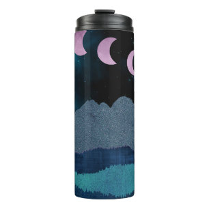 Termo Fases de la Luna Rosa Paisaje