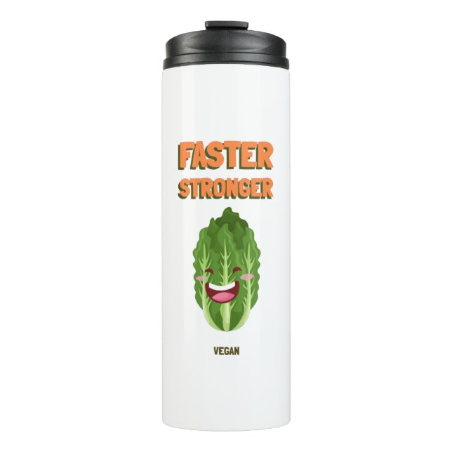 Termo Faster Stronger Vegan (Anverso)