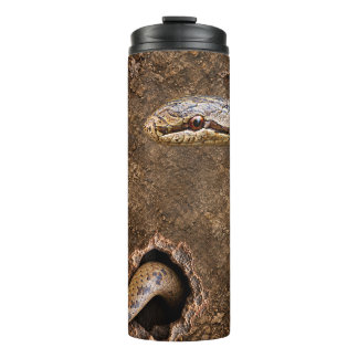 Termo Fauna del bosque rocoso de culebra lisa