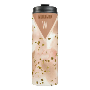 Termo Faux Gold Brown y Pink personalizados