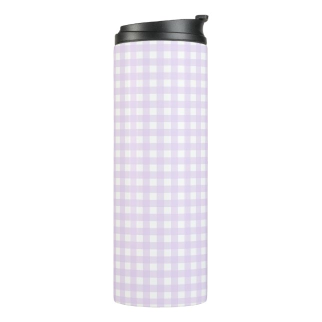 Termo Faye y Lauren Pastel Purple Gingham (Rotado hacia la izquierda)
