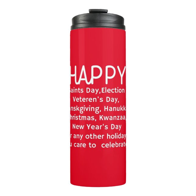 Termo Felices Fiestas (Anverso)