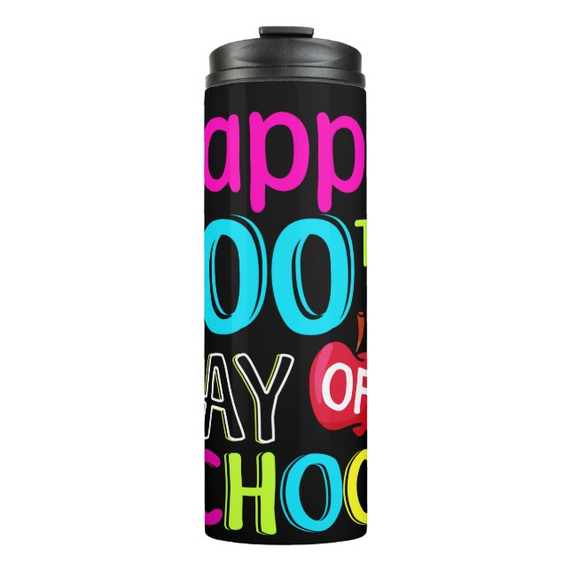 Termo Feliz 100° día de clases (Anverso)