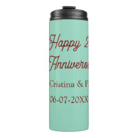 Feliz 25 aniversario boho pastel verde malva retr