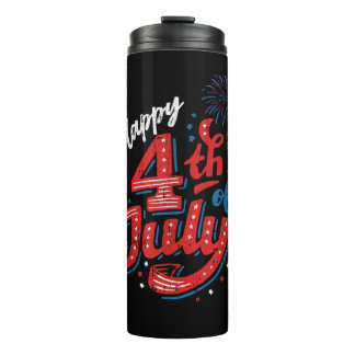 Termo Feliz 4 de julio Genial Día de la Independencia Pa