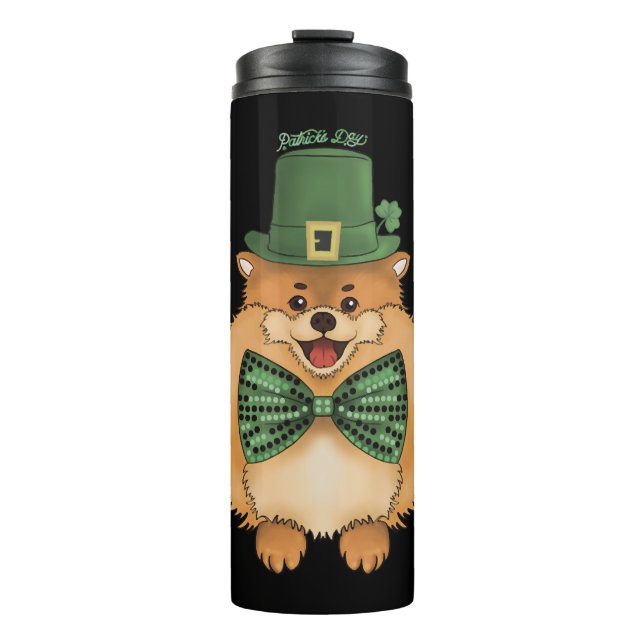 Termo Feliz Día de Patrick - Perro lindo (Anverso)