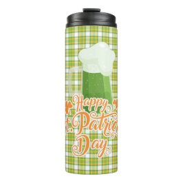 Termo Feliz Día de San Patricio - Cerveza verde en salsa