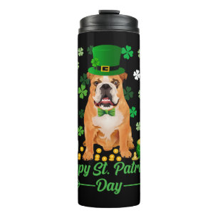 Termo Feliz Día de San Patricio Orgulloso Bulldog Irland