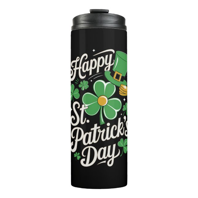 Termo Feliz Día de San Patricio, Patrimonio Irlandés en  (Anverso)