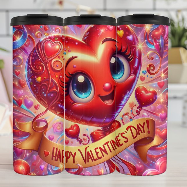 Termo Feliz Día de San Valentín Corazón Sonriente (Subido por el creador)