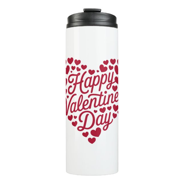 Termo Feliz día de San Valentín San Valentín Amor Corazó (Anverso)