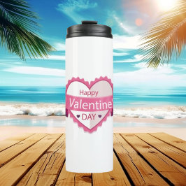 Termo Feliz Día de San Valentín Tumbler: Comparte tu amo